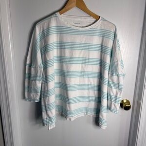 Mersea White and Blue Striped Women's Tunic nautical beach